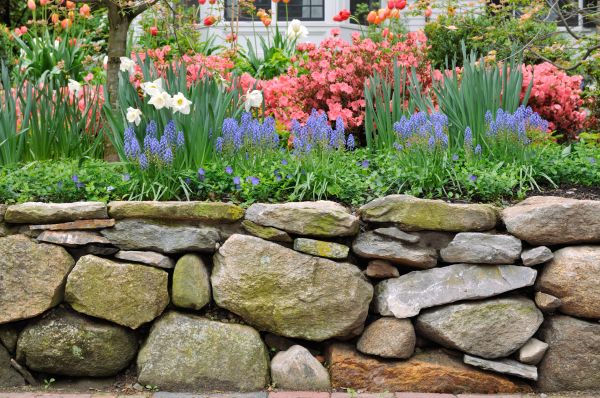 Stone Wall Hardscaping in Manchester